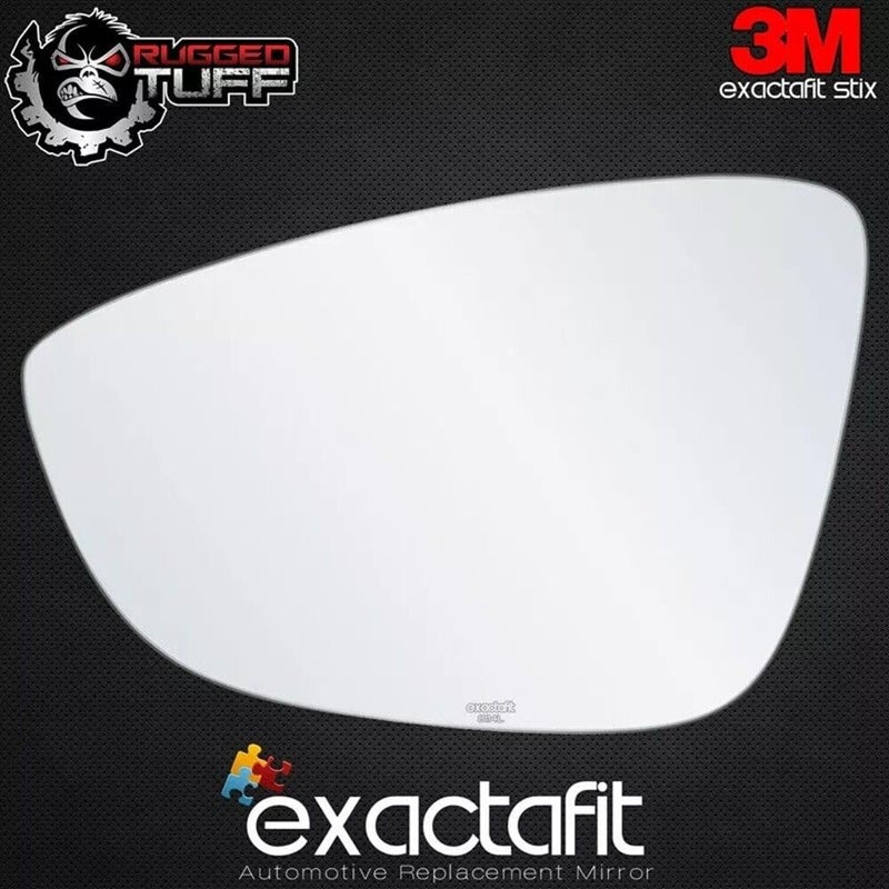 Rugged TUFF Driver Side Mirror Glass Replacement For Volkswagen Passat Jetta CC Eos VW Left Door Flat Mirrors Adhesives Rear View exactafit 8114L - Image 3